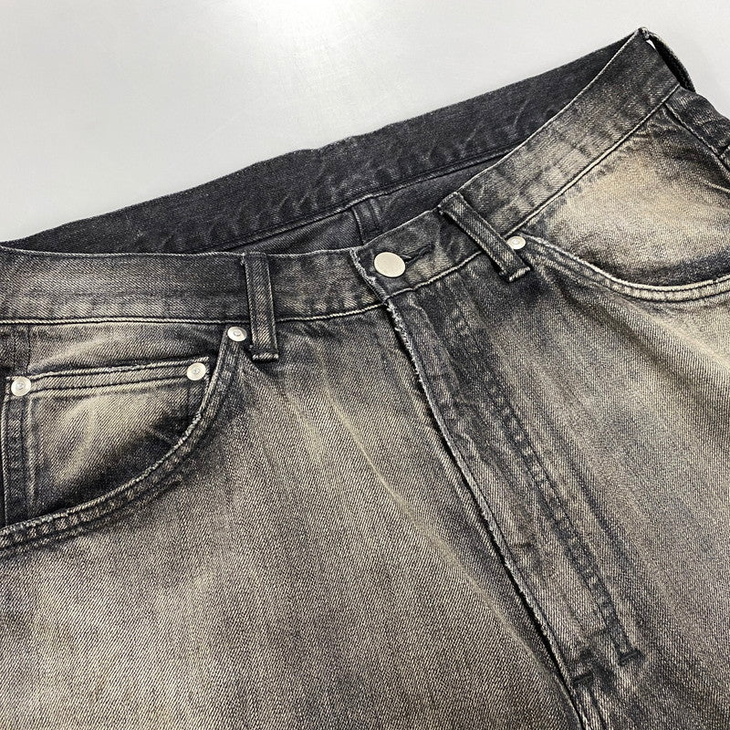 【中古品】【メンズ】 ANCELLM アンセルム ANC-PT59 24AW AGING WIDE DENIM 5P PANTS エイジング ワイド デニム パンツ ボトムス ズボン 151-260525-cs-10-izu サイズ：2 カラー：ブラック 万代Net店