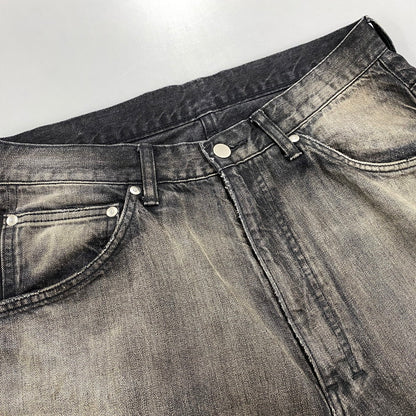 【中古品】【メンズ】 ANCELLM アンセルム ANC-PT59 24AW AGING WIDE DENIM 5P PANTS エイジング ワイド デニム パンツ ボトムス ズボン 151-260525-cs-10-izu サイズ：2 カラー：ブラック 万代Net店