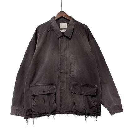 【中古品】【メンズ】 ANCELLM アンセルム ANC-JK80 26SS HIGHCOUNT DRILL AGING JACKET ハイカウント ドリル エイジング ジャケット アウター 140-260525-cs-04-izu サイズ：2 カラー：ブラック系 万代Net店