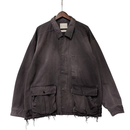 【中古品】【メンズ】 ANCELLM アンセルム ANC-JK80 26SS HIGHCOUNT DRILL AGING JACKET ハイカウント ドリル エイジング ジャケット アウター 140-260525-cs-04-izu サイズ：2 カラー：ブラック系 万代Net店