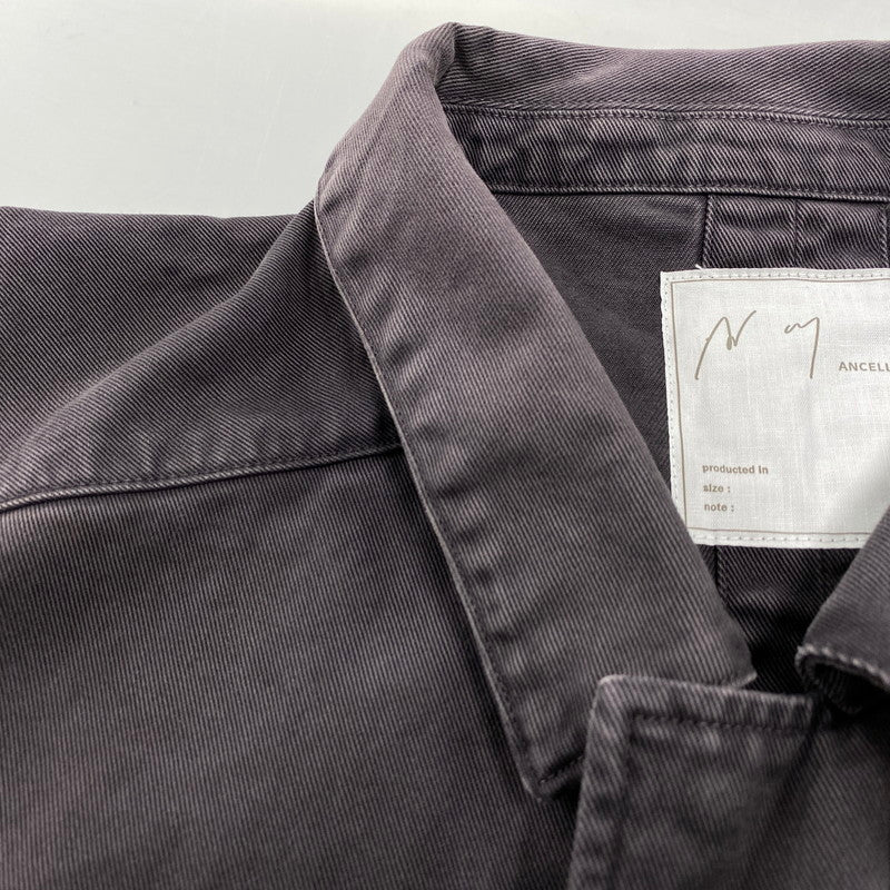 【中古品】【メンズ】 ANCELLM アンセルム ANC-JK80 26SS HIGHCOUNT DRILL AGING JACKET ハイカウント ドリル エイジング ジャケット アウター 140-260525-cs-04-izu サイズ：2 カラー：ブラック系 万代Net店