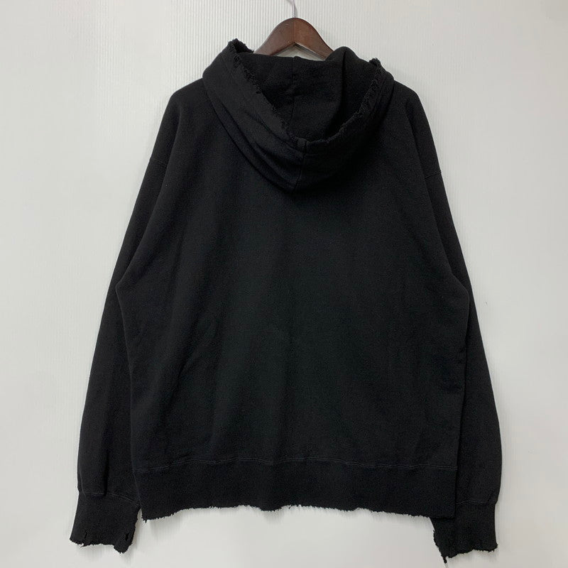 【中古品】【メンズ】 ANCELLM アンセルム ANC-CT44 24AW CRASH ZIP HOODIE クラッシュ ジップ フーディー トップス 長袖 140-260525-cs-15-izu サイズ：1 カラー：ブラック 万代Net店
