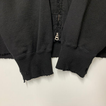 【中古品】【メンズ】 ANCELLM アンセルム ANC-CT44 24AW CRASH ZIP HOODIE クラッシュ ジップ フーディー トップス 長袖 140-260525-cs-15-izu サイズ：1 カラー：ブラック 万代Net店