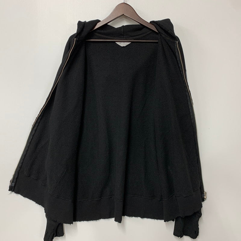 【中古品】【メンズ】 ANCELLM アンセルム ANC-CT44 24AW CRASH ZIP HOODIE クラッシュ ジップ フーディー トップス 長袖 140-260525-cs-15-izu サイズ：1 カラー：ブラック 万代Net店