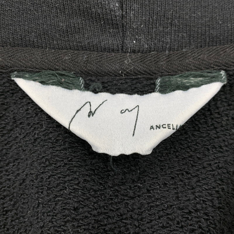 【中古品】【メンズ】 ANCELLM アンセルム ANC-CT44 24AW CRASH ZIP HOODIE クラッシュ ジップ フーディー トップス 長袖 140-260525-cs-15-izu サイズ：1 カラー：ブラック 万代Net店