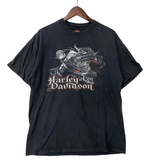 【中古品】【メンズ】 HARLEY DAVIDSON ハーレーダビッドソン SMOKY MOUNTAIN SS TEE ショートスリーブ Tシャツ 半袖 146-260527-as-27-izu サイズ：L カラー：ブラック 万代Net店