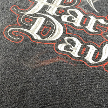 【中古品】【メンズ】 HARLEY DAVIDSON ハーレーダビッドソン SMOKY MOUNTAIN SS TEE ショートスリーブ Tシャツ 半袖 146-260527-as-27-izu サイズ：L カラー：ブラック 万代Net店