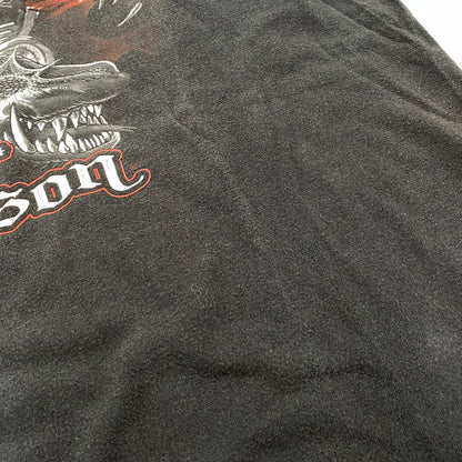 【中古品】【メンズ】 HARLEY DAVIDSON ハーレーダビッドソン SMOKY MOUNTAIN SS TEE ショートスリーブ Tシャツ 半袖 146-260527-as-27-izu サイズ：L カラー：ブラック 万代Net店
