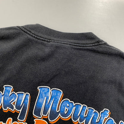 【中古品】【メンズ】 HARLEY DAVIDSON ハーレーダビッドソン SMOKY MOUNTAIN SS TEE ショートスリーブ Tシャツ 半袖 146-260527-as-27-izu サイズ：L カラー：ブラック 万代Net店