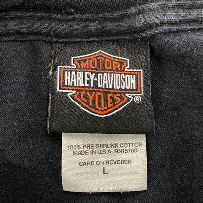 【中古品】【メンズ】 HARLEY DAVIDSON ハーレーダビッドソン SMOKY MOUNTAIN SS TEE ショートスリーブ Tシャツ 半袖 146-260527-as-27-izu サイズ：L カラー：ブラック 万代Net店