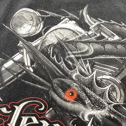 【中古品】【メンズ】 HARLEY DAVIDSON ハーレーダビッドソン SMOKY MOUNTAIN SS TEE ショートスリーブ Tシャツ 半袖 146-260527-as-27-izu サイズ：L カラー：ブラック 万代Net店