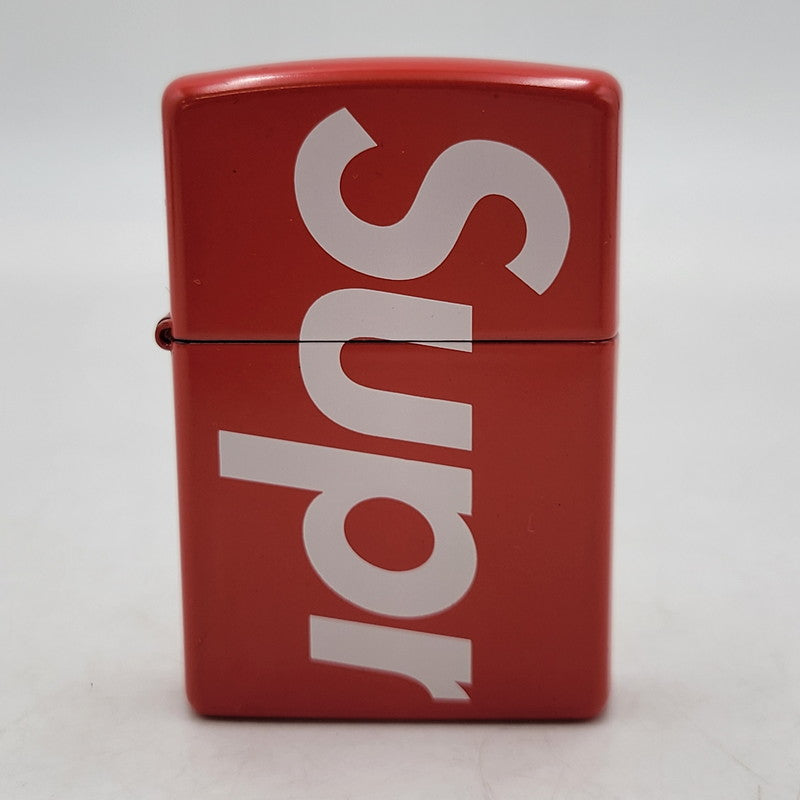 【中古美品】【メンズ/レディース】 Supreme シュプリーム LOGO ZIPPO ロゴ ジッポ ライター 208-260526-as-01-izu カラー：レッド 万代Net店