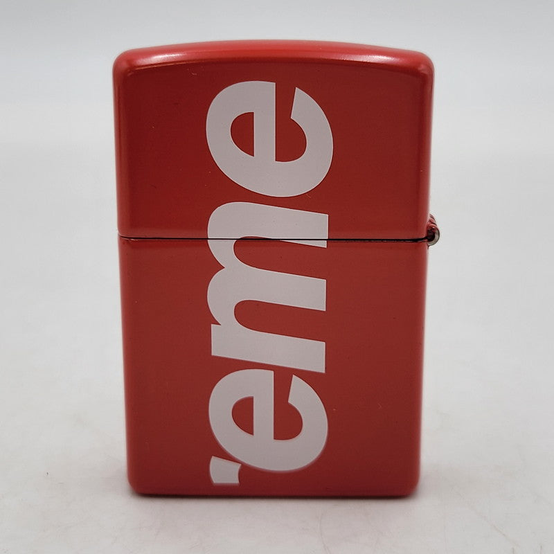 【中古美品】【メンズ/レディース】 Supreme シュプリーム LOGO ZIPPO ロゴ ジッポ ライター 208-260526-as-01-izu カラー：レッド 万代Net店