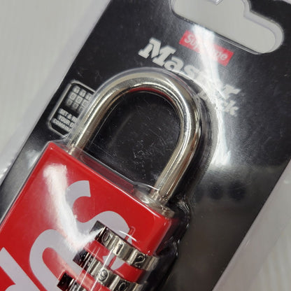 【中古美品】【メンズ/レディース】 Supreme シュプリーム × MASTER LOCK マスターロック NUMERIC COMBINATION LOCK ニューメリック コンビネーション ロック 鍵 208-260526-as-03-izu カラー：レッド×シルバー 万代Net店