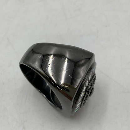 【中古品】【メンズ/レディース】 AVALANCHE アヴァランチ 925 AZTEC RING アズテック リング 指輪 アクセサリー 192-260525-ya-13-izu カラー：ブラック 万代Net店