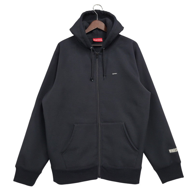【中古品】【メンズ】 Supreme シュプリーム WINDSTOPPER ZIP UP HOODED SWEATSHIRT ウィンドストッパー ジップアップ フーデッド スウェットシャツ パーカー 149-260526-as-13-izu サイズ：L カラー：ブラック 万代Net店