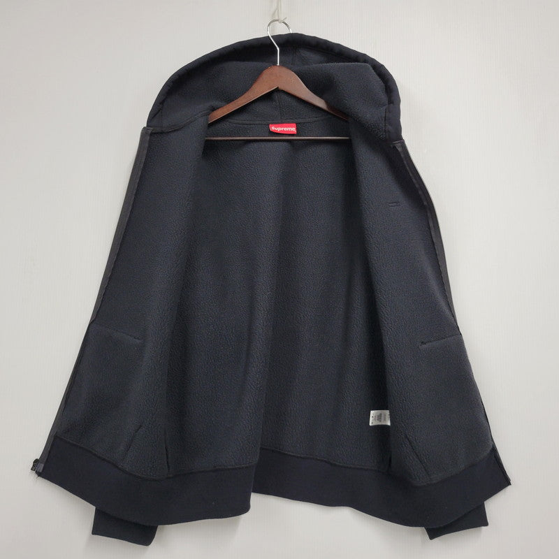 【中古品】【メンズ】 Supreme シュプリーム WINDSTOPPER ZIP UP HOODED SWEATSHIRT ウィンドストッパー ジップアップ フーデッド スウェットシャツ パーカー 149-260526-as-13-izu サイズ：L カラー：ブラック 万代Net店