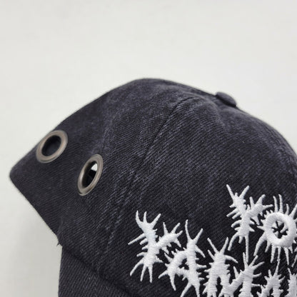 【中古品】【メンズ/レディース】 Supreme シュプリーム × Y'S BY YOHJI YAMAMOTO ワイズ ヨウジヤマモト GROMMET 6-PANEL グロメット 6 パネル キャップ 帽子 185-260526-as-04-izu サイズ：ONE SIZE（58cm） カラー：ブラック 万代Net店