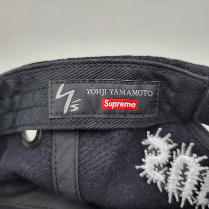【中古品】【メンズ/レディース】 Supreme シュプリーム × Y'S BY YOHJI YAMAMOTO ワイズ ヨウジヤマモト GROMMET 6-PANEL グロメット 6 パネル キャップ 帽子 185-260526-as-04-izu サイズ：ONE SIZE（58cm） カラー：ブラック 万代Net店