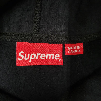 【中古品】【メンズ】 Supreme シュプリーム CLASSIC SCRIPT HOODED SWEATSHIRT クラシック スクリプト フーデッド スウェットシャツ パーカー 149-260526-as-12-izu サイズ：L カラー：ブラック 万代Net店