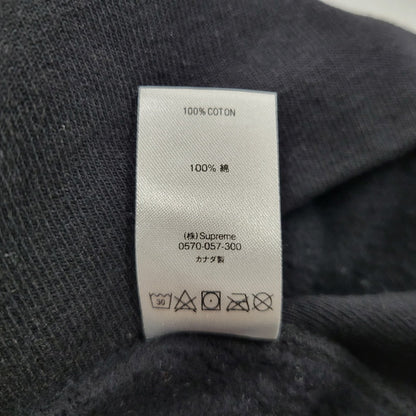 【中古品】【メンズ】 Supreme シュプリーム CLASSIC SCRIPT HOODED SWEATSHIRT クラシック スクリプト フーデッド スウェットシャツ パーカー 149-260526-as-12-izu サイズ：L カラー：ブラック 万代Net店