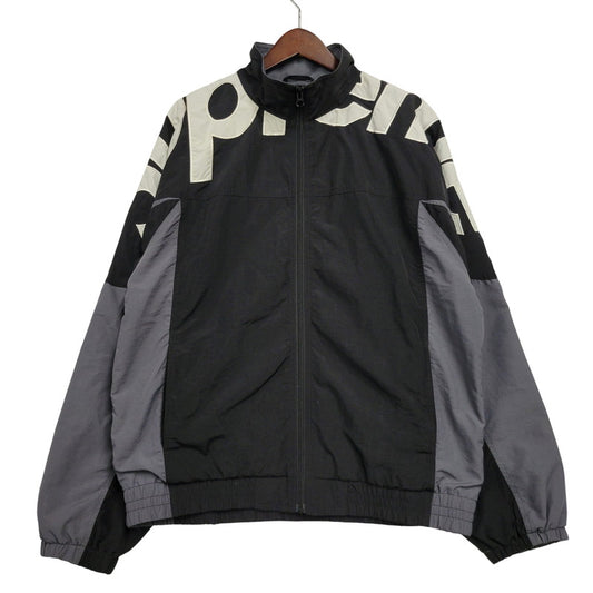 【中古品】【メンズ】 Supreme シュプリーム SHOULDER LOGO TRACK JACKET ショルダー ロゴ トラックジャケット 149-260526-as-14-izu サイズ：L カラー：ブラック 万代Net店
