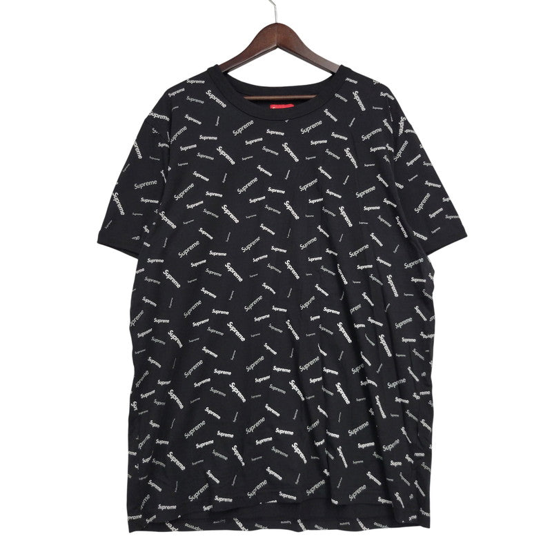 【中古品】【メンズ】 Supreme シュプリーム SCATTER RINGER スキャター リンガー Tシャツ 半袖 トップス 149-260526-as-11-izu サイズ：XL カラー：ブラック 万代Net店