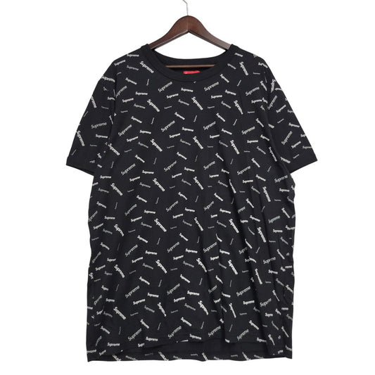 【中古品】【メンズ】 Supreme シュプリーム SCATTER RINGER スキャター リンガー Tシャツ 半袖 トップス 149-260526-as-11-izu サイズ：XL カラー：ブラック 万代Net店