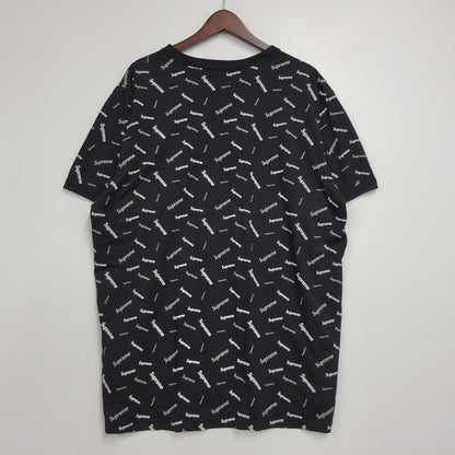 【中古品】【メンズ】 Supreme シュプリーム SCATTER RINGER スキャター リンガー Tシャツ 半袖 トップス 149-260526-as-11-izu サイズ：XL カラー：ブラック 万代Net店