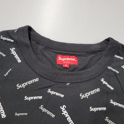 【中古品】【メンズ】 Supreme シュプリーム SCATTER RINGER スキャター リンガー Tシャツ 半袖 トップス 149-260526-as-11-izu サイズ：XL カラー：ブラック 万代Net店