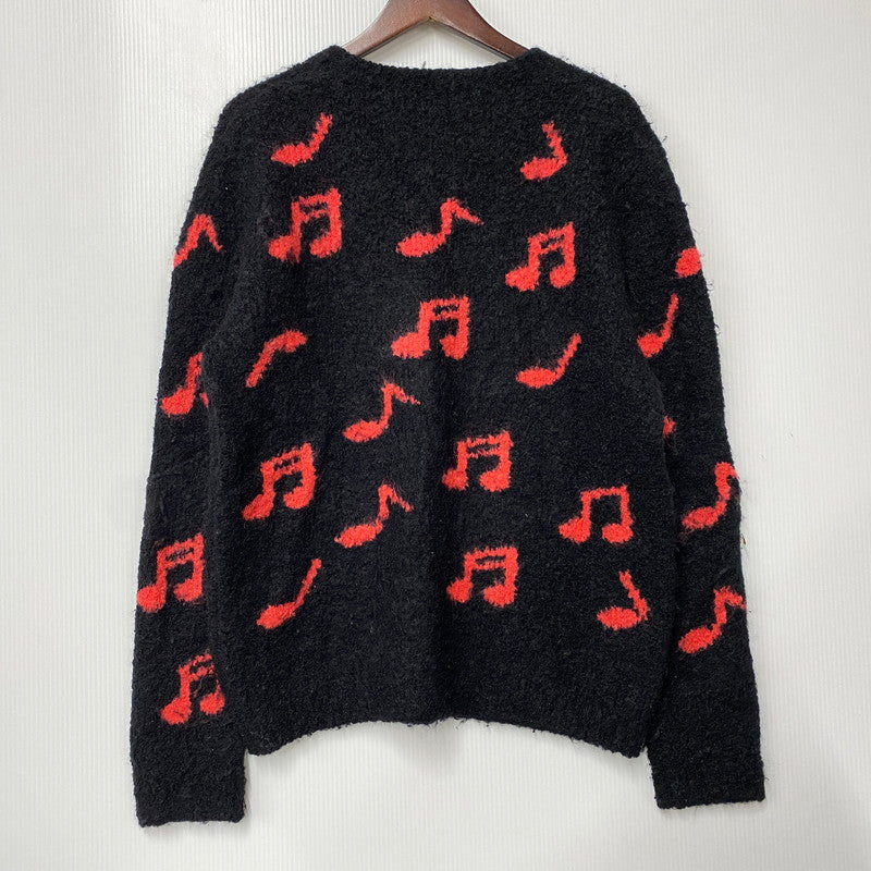 【現状渡し品】【メンズ】 PAUL SMITH ポール・スミス PM-E9-71867 NOTE WOOL CREWNECK KNIT ウール クルーネック ニット トップス 長袖 141-260525-cs-05-izu サイズ：L カラー：ブラック×レッド 万代Net店