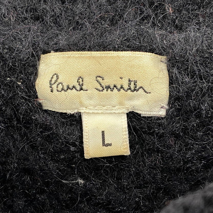 【現状渡し品】【メンズ】 PAUL SMITH ポール・スミス PM-E9-71867 NOTE WOOL CREWNECK KNIT ウール クルーネック ニット トップス 長袖 141-260525-cs-05-izu サイズ：L カラー：ブラック×レッド 万代Net店
