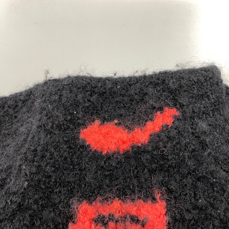 【現状渡し品】【メンズ】 PAUL SMITH ポール・スミス PM-E9-71867 NOTE WOOL CREWNECK KNIT ウール クルーネック ニット トップス 長袖 141-260525-cs-05-izu サイズ：L カラー：ブラック×レッド 万代Net店