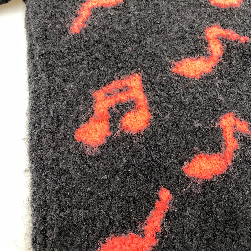 【現状渡し品】【メンズ】 PAUL SMITH ポール・スミス PM-E9-71867 NOTE WOOL CREWNECK KNIT ウール クルーネック ニット トップス 長袖 141-260525-cs-05-izu サイズ：L カラー：ブラック×レッド 万代Net店