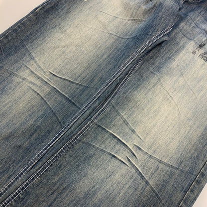 【中古品】【メンズ】 PELLE PELLE ペレペレ PAINT TAPERED DENIM PANTS ペイント テイパード デニム パンツ ズボン ボトムス 157-260528-ya-04-izu サイズ：42×34 カラー：インディゴ 万代Net店