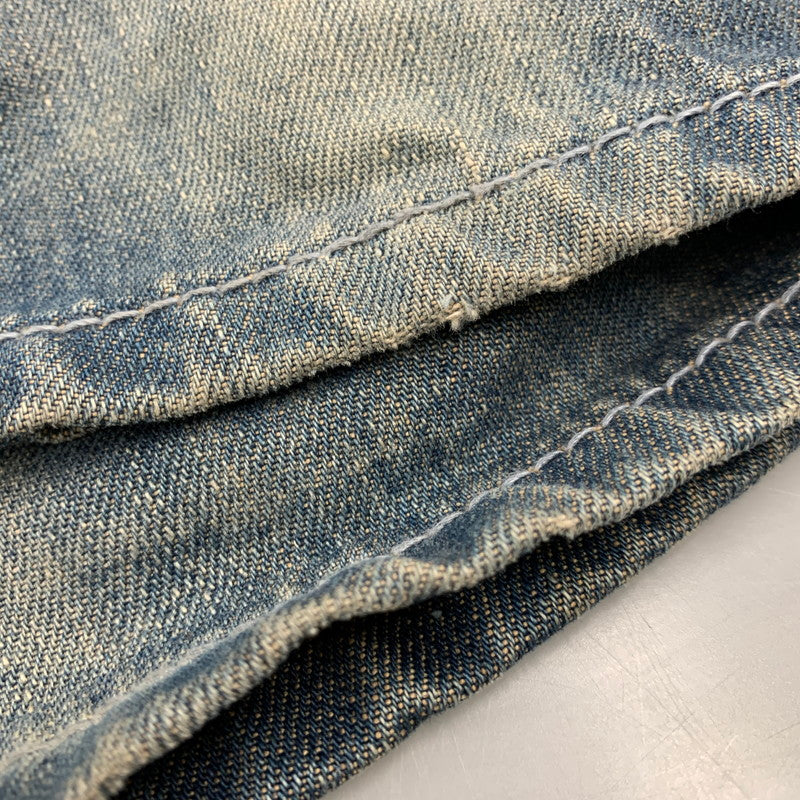 【中古品】【メンズ】 PELLE PELLE ペレペレ PAINT TAPERED DENIM PANTS ペイント テイパード デニム パンツ ズボン ボトムス 157-260528-ya-04-izu サイズ：42×34 カラー：インディゴ 万代Net店