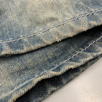 【中古品】【メンズ】 PELLE PELLE ペレペレ PAINT TAPERED DENIM PANTS ペイント テイパード デニム パンツ ズボン ボトムス 157-260528-ya-04-izu サイズ：42×34 カラー：インディゴ 万代Net店