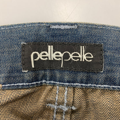 【中古品】【メンズ】 PELLE PELLE ペレペレ PAINT TAPERED DENIM PANTS ペイント テイパード デニム パンツ ズボン ボトムス 157-260528-ya-04-izu サイズ：42×34 カラー：インディゴ 万代Net店