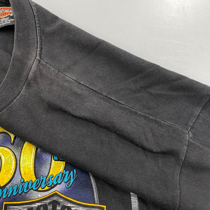 【中古品】【メンズ】 HARLEY DAVIDSON ハーレーダビッドソン c1997 c2000 BLACK HILLS RALLY 60TH EAGLE PRINT SS TEE プリント 半袖 Tシャツ USA製 146-260527-as-26-izu サイズ：L カラー：ブラック 万代Net店