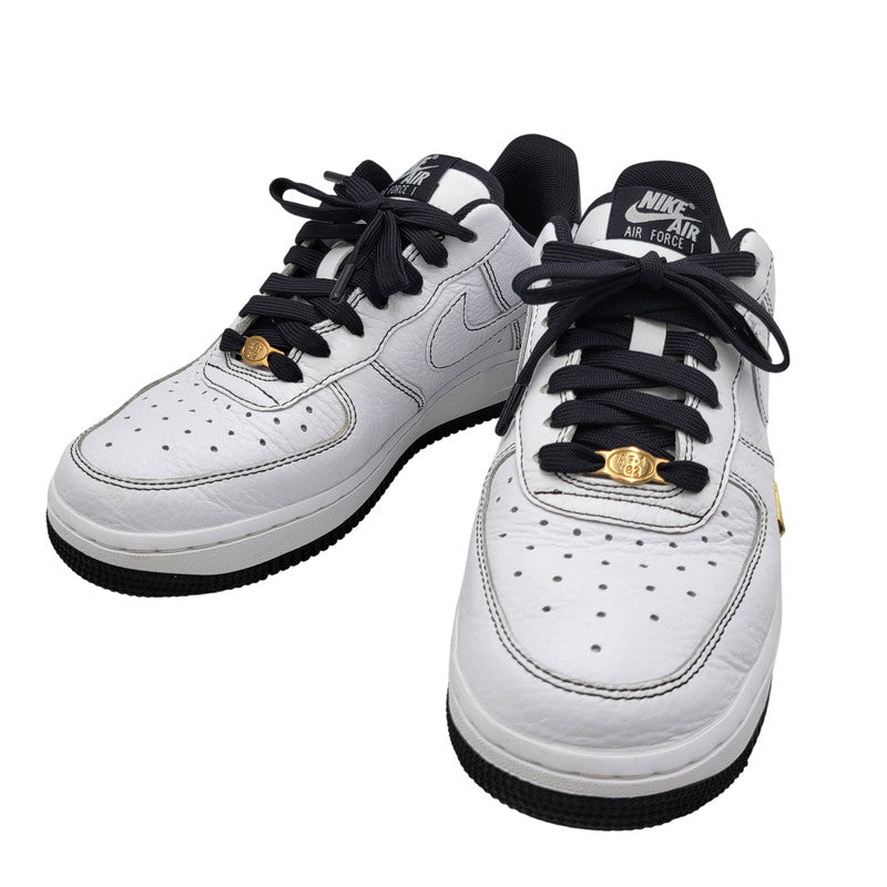 【中古品】【レディース】 NIKE ナイキ WMNS AIR FORCE 1 '07 MINI JEWEL IB6543-101 ウィメンズ エア フォース 1 '07 ミニ ジュエル スニーカー 靴 166-260529-as-04-izu サイズ：23.5cm カラー：ホワイト×ブラック 万代Net店