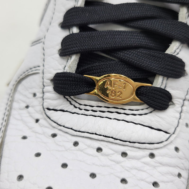 【中古品】【レディース】 NIKE ナイキ WMNS AIR FORCE 1 '07 MINI JEWEL IB6543-101 ウィメンズ エア フォース 1 '07 ミニ ジュエル スニーカー 靴 166-260529-as-04-izu サイズ：23.5cm カラー：ホワイト×ブラック 万代Net店