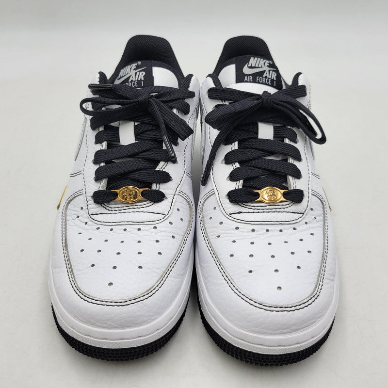 【中古品】【レディース】 NIKE ナイキ WMNS AIR FORCE 1 '07 MINI JEWEL IB6543-101 ウィメンズ エア フォース 1 '07 ミニ ジュエル スニーカー 靴 166-260529-as-04-izu サイズ：23.5cm カラー：ホワイト×ブラック 万代Net店
