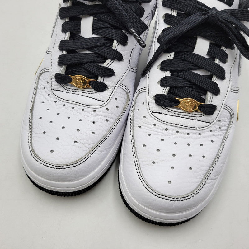 【中古品】【レディース】 NIKE ナイキ WMNS AIR FORCE 1 '07 MINI JEWEL IB6543-101 ウィメンズ エア フォース 1 '07 ミニ ジュエル スニーカー 靴 166-260529-as-04-izu サイズ：23.5cm カラー：ホワイト×ブラック 万代Net店