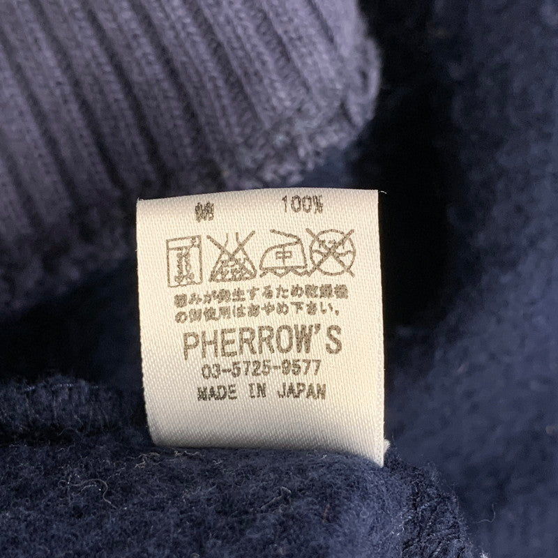 【中古品】【メンズ】 PHERROW'S フェローズ US NAVAL JUMPER SWEATSHIRT ユーエル ネイバル ジャンパー スウェットシャツ トップス 長袖 145-260714-cs-15-izu サイズ：38R カラー：ネイビー 万代Net店