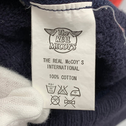 【中古品】【メンズ】 THE REAL MCCOY'S ザリアルマッコイズ BALL PARK ボール パーク 後付けパーカー トップス 長袖 145-260525-cs-13-izu サイズ：L カラー：ネイビー×レッド 万代Net店
