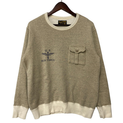 【中古品】【メンズ】 The REAL McCOY'S ザリアルマッコイズ U.S AIR FORCE MILITARY POCKET SWEATSHIRT ミリタリー ポケット スウェットシャツ 145-260527-as-34-izu サイズ：M カラー：グレー系 万代Net店