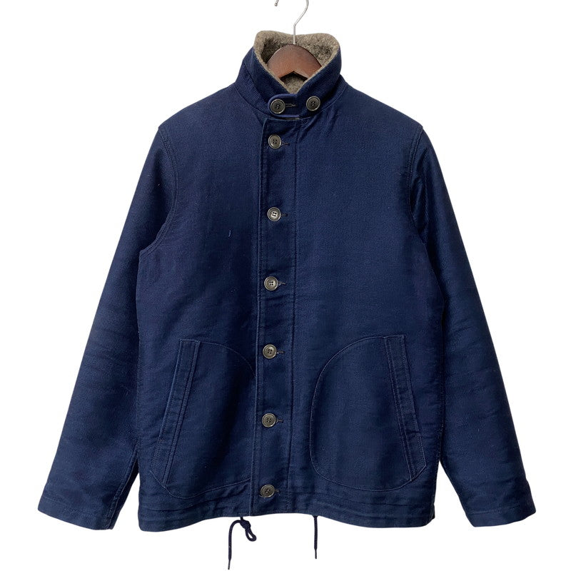 【中古品】【メンズ】 JELADO ジェラード CORDUROY N-1 DECK JACKET コーデュロイ デッキジャケット アウター 145-260527-as-21-izu サイズ：38 カラー：ネイビー 万代Net店