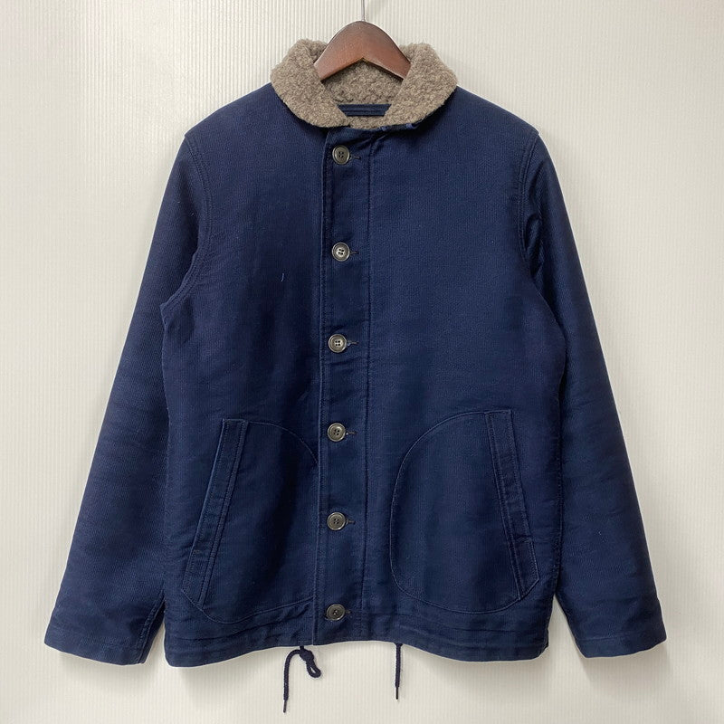【中古品】【メンズ】 JELADO ジェラード CORDUROY N-1 DECK JACKET コーデュロイ デッキジャケット アウター 145-260527-as-21-izu サイズ：38 カラー：ネイビー 万代Net店