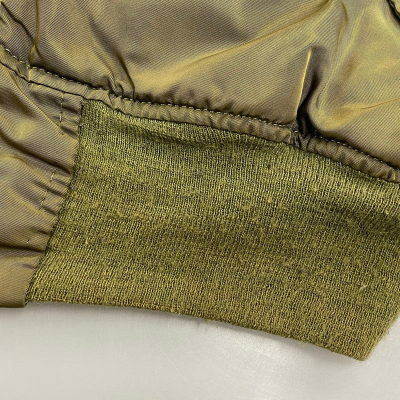 【現状渡し品】【メンズ】 ALPHA INDUSTRIES アルファインダストリーズ MA-1 FLIGHT JACKET 1615-573-8335 フライトジャケット USA製 145-260527-as-20-izu サイズ：M カラー：カーキ/オレンジ 万代Net店