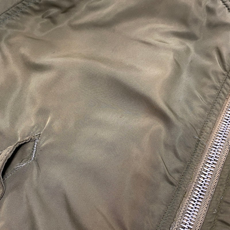 【現状渡し品】【メンズ】 ALPHA INDUSTRIES アルファインダストリーズ MA-1 FLIGHT JACKET 1615-573-8335 フライトジャケット USA製 145-260527-as-20-izu サイズ：M カラー：カーキ/オレンジ 万代Net店
